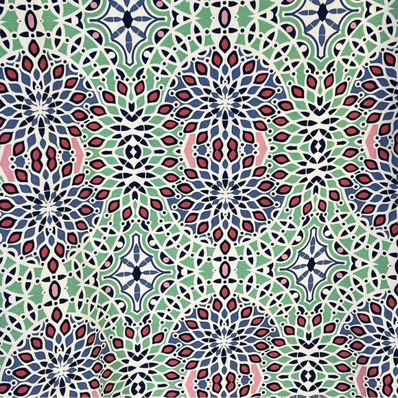 Talbots Blue & Green Medallion Print Pencil Skirt Women's Size 18 Knee Length - Picture 4 of 10